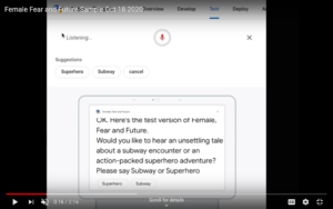 Screenshot of female, fear and future youtube video