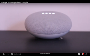 Screenshot of smart speaker search